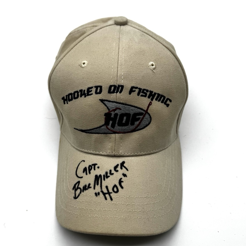 Pro Bass Fishing‎ Autographed Hat Bill Miller Vintage Hooked On Fishing Catch 47